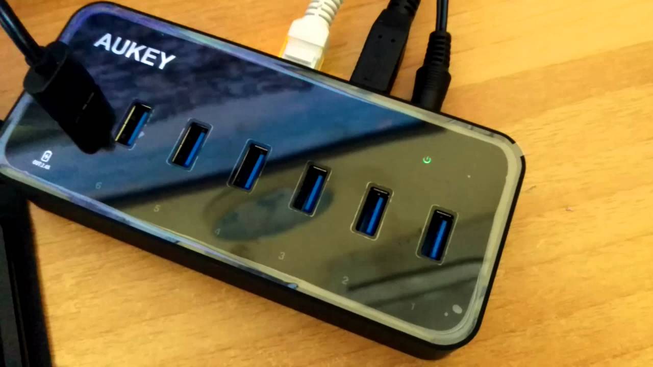 Hub 6 ports USB 3,0 Aukey CB-H17 - Rue Montgallet