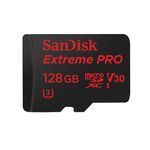 SanDisk Extreme PRO microSDXC UHS-3 V30 128 Go + Adaptateur SD SanDisk Extreme PRO microSDXC UHS-3 V30 128 Go + Adaptateur SD - Rue Montgallet