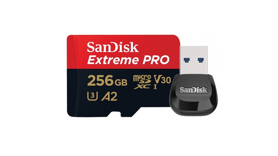 SanDisk Extreme Pro microSDXC UHS-I U3 V30 A2 256 Go - Rue Montgallet
