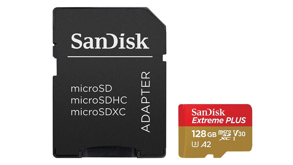 SanDisk Extreme Plus microSDXC UHS-I U3 A2 V30 128 Go - Rue Montgallet