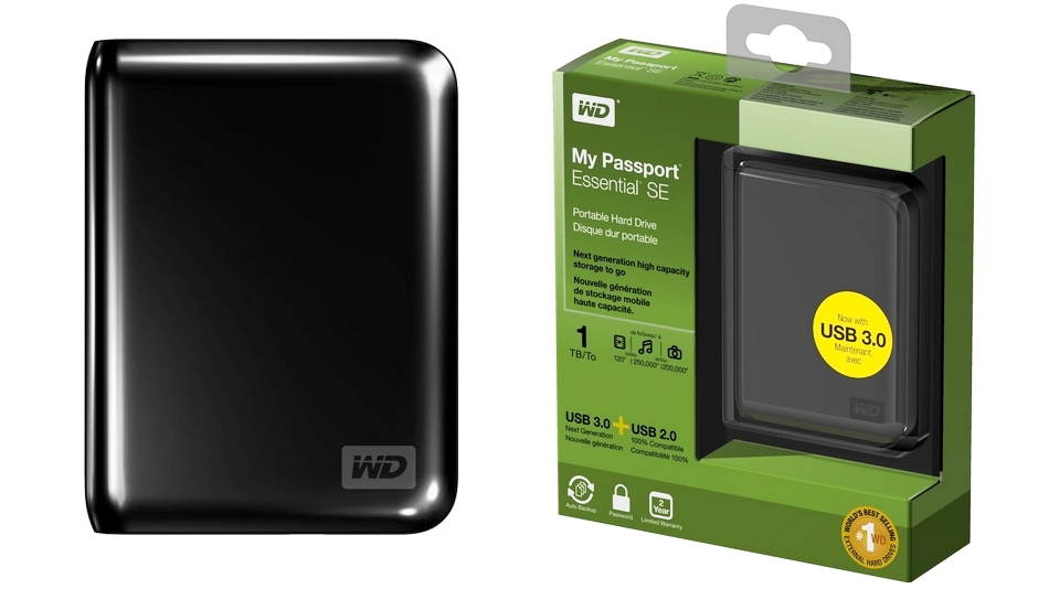 WD My Passport Essential 1 To SE (Black) rue montgallet