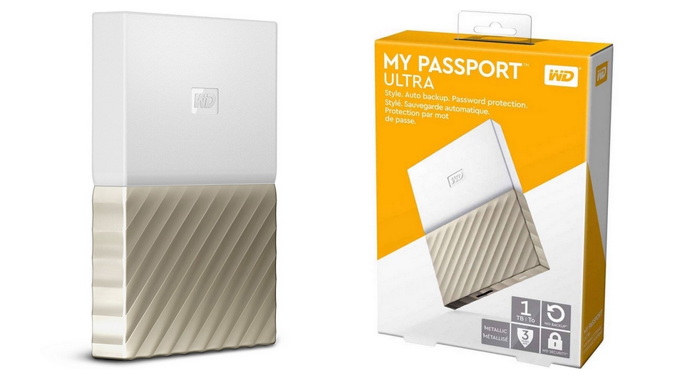 WD My Passport Ultra 2 To Blanc-Doré rue montgallet