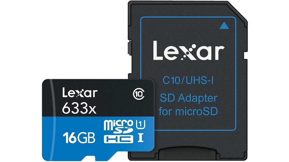 Lexar MicroSDXC 16 Go 633x (45 Mo/s) + Adaptateur - Rue Montgallet