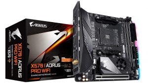 Meilleures cartes mères 2023 Gigabyte X570 I AORUS PRO WIFI rue montgallet