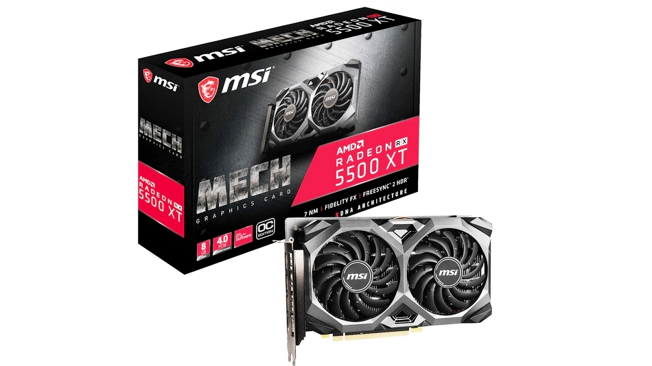 MSI Radeon RX 5500 XT MECH 8 G OC MSI Radeon RX 5500 XT MECH 8 G OC Rue montgallet