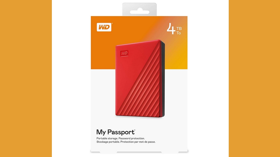 WD My Passport 4 To Rouge (USB 3.0) - WDBPKJ0040BRD-WESN Rue montgallet