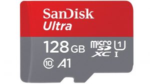 SanDisk Ultra microSDXC 128 Go + adaptateur SD (80Mo/s) rue montgallet