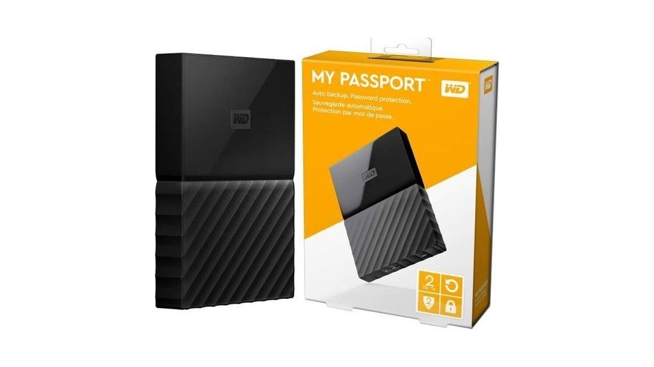 WD - Disque dur Externe - My Passport™ - 2To - USB 3.2 - Rouge - Cdiscount  Informatique
