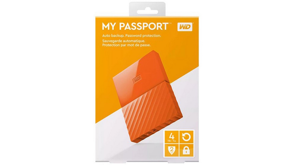 WD My Passport 4 To Orange (USB 3.0) rue montgallet
