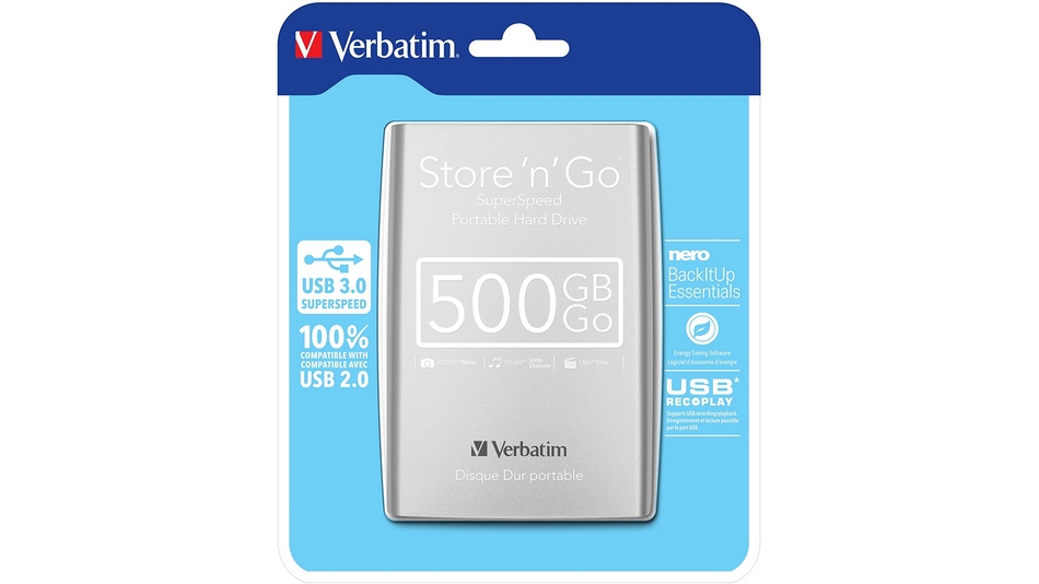 Verbatim Store 'n' Go Portable 500Go Argent (USB 3.0) rue montgallet