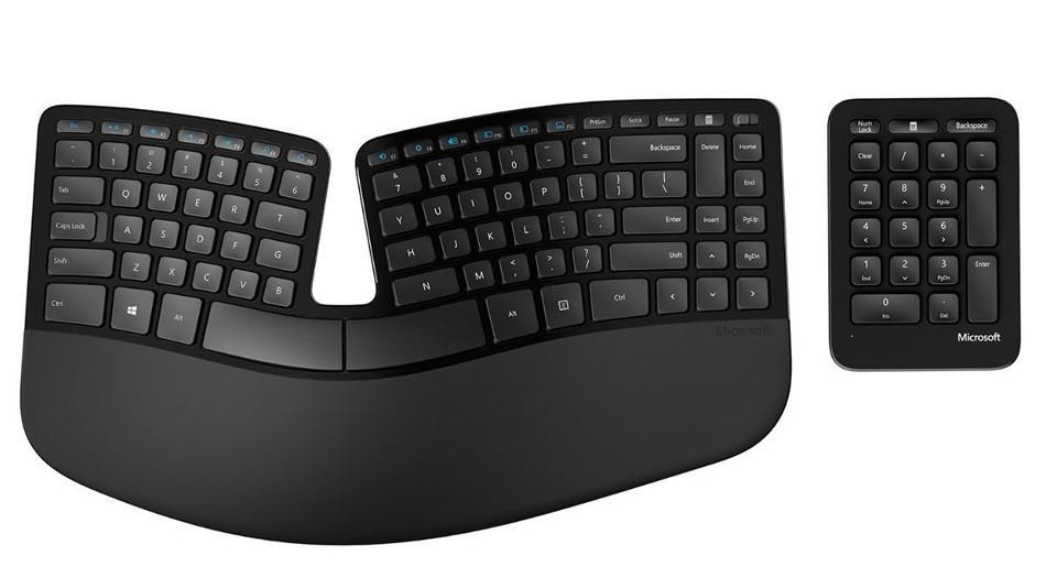 meilleurs claviers 2020 - Microsoft Sculpt Ergonomic Keyboard For Business - Rue Montgallet