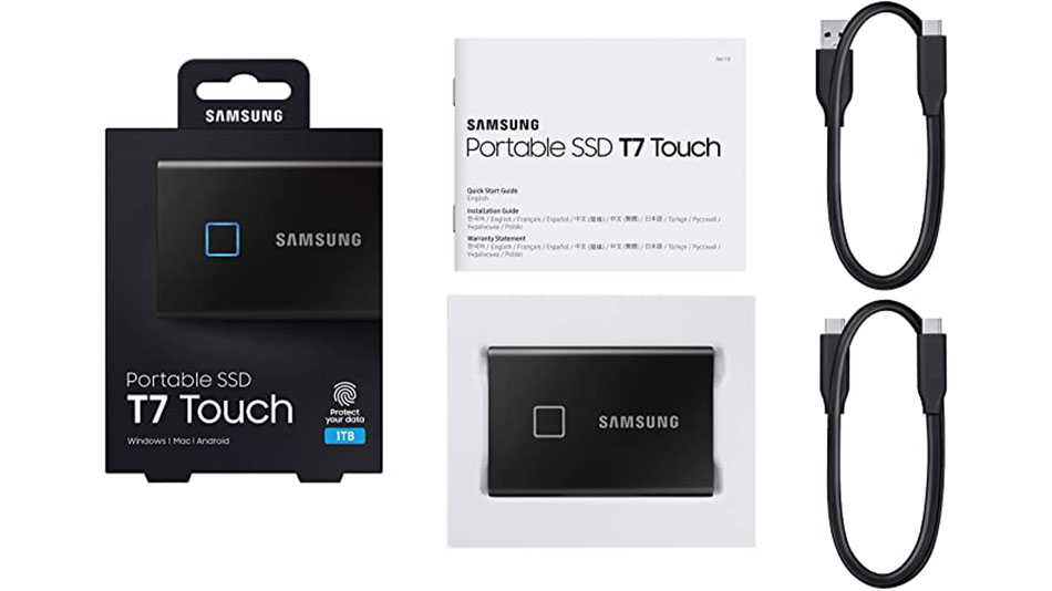 Samsung Portable SSD T7 Touch 2 To Noir - Rue montgallet