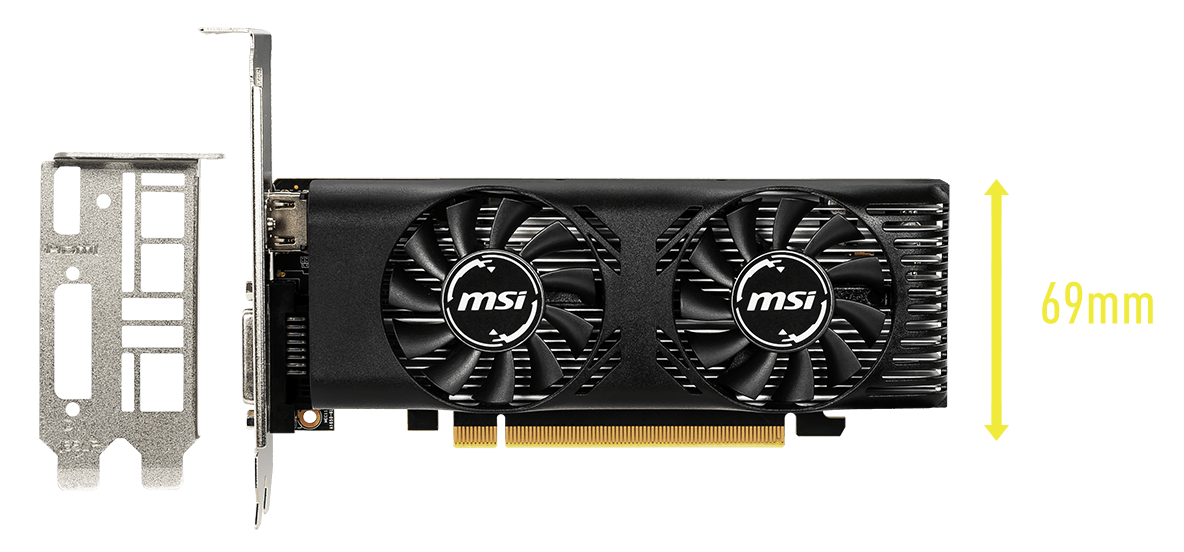 MSI GeForce GTX 1650 4GT LP OC - Rue montgallet