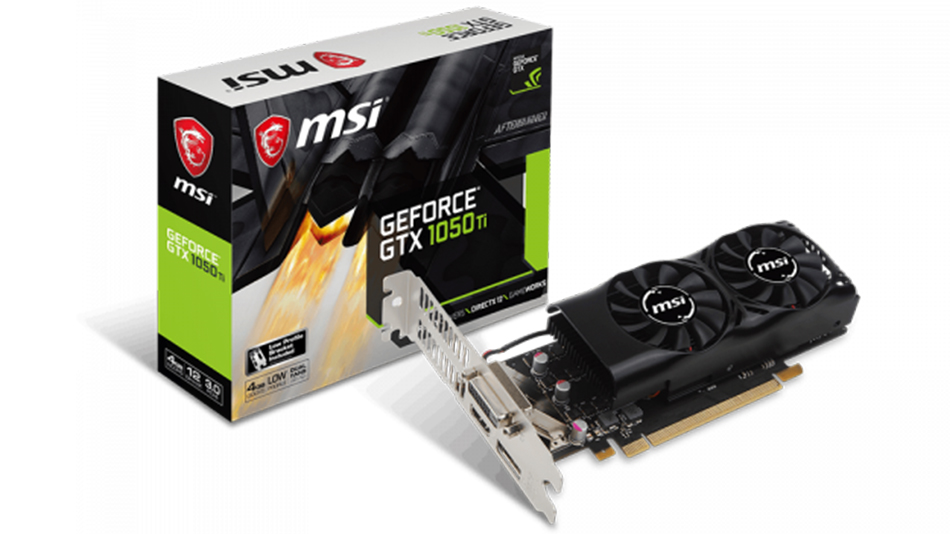 Meilleures cartes graphiques 2022 - MSI GeForce GTX 1050 TI 4 GT LP - Rue montgallet