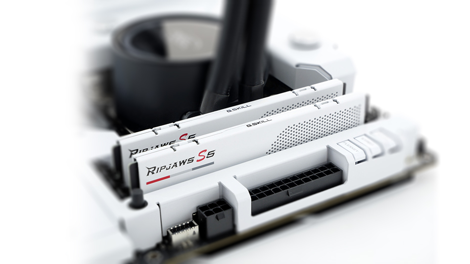 G.Skill RipJaws S5 32 Go (2x16Go) DDR5 5200 MHz CL36 - Blanc - Rue montgallet