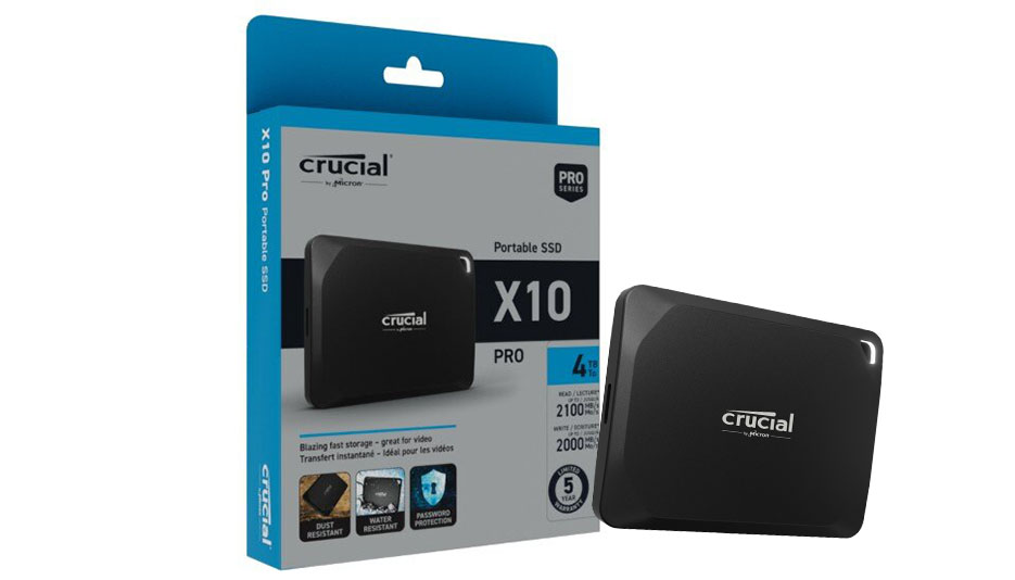Crucial X10 Pro Portable 4 To, une évolution de la Série X plus rapide avec  davantage de fonctionnalités 