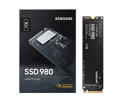 Samsung SSD 980 M.2 PCIe NVMe 1 To, pour les constructions milieux de gamme
