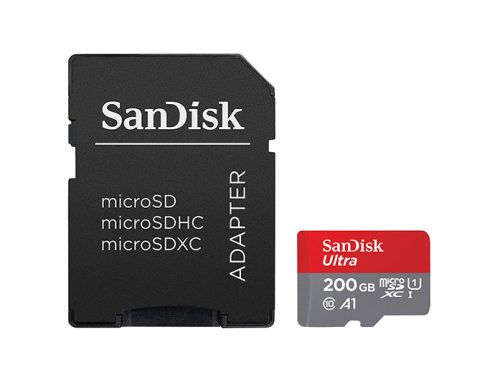 SanDisk Ultra microSD UHS-I U1 200 Go : La Solution de stockage polyvalente et performante