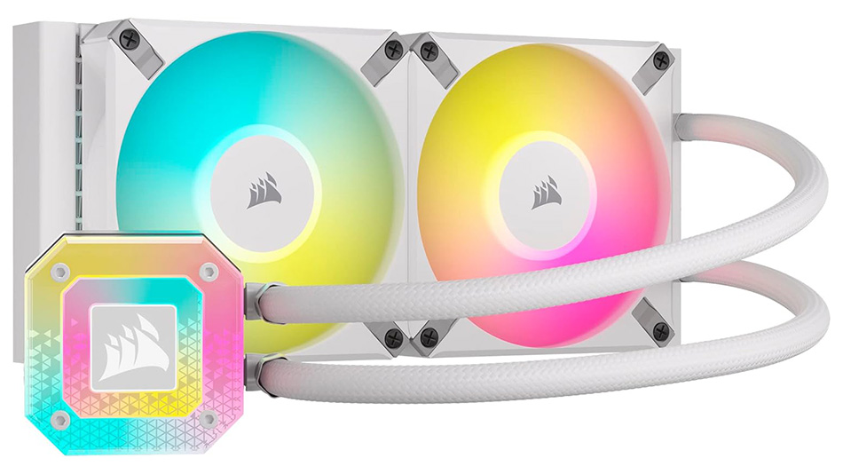 Corsair iCUE H100i ELITE CAPELLIX XT (Blanc) - Rue Montgallet