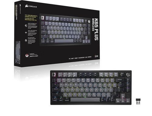 Corsair K65 PLUS WIRELESS, un clavier compact sans fil polyvalent avec quelques compromis