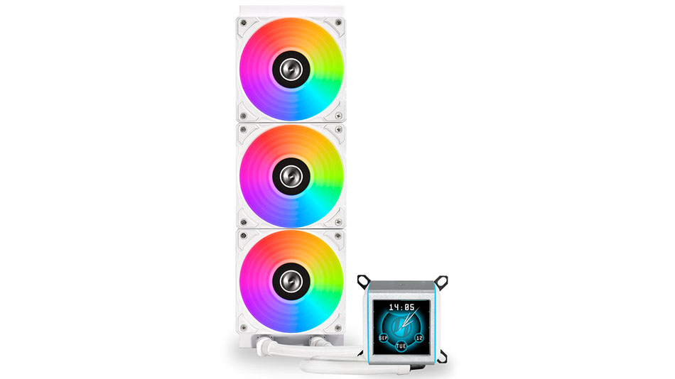 Lian Li Galahad II LCD 360 (blanc) - Rue Montgallet