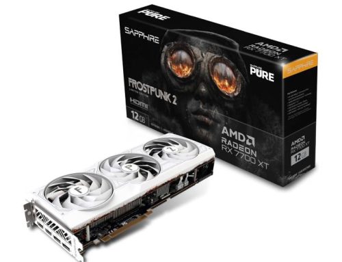 SAPPHIRE PURE AMD Radeon RX 7700 XT 12GB Frostpunk 2 Edition, design collector et maîtrise thermique